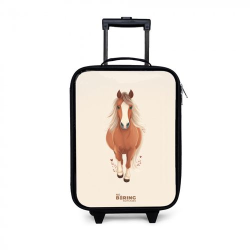 Cheval brun au galop