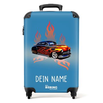 Voiture Hotrod avec flammes