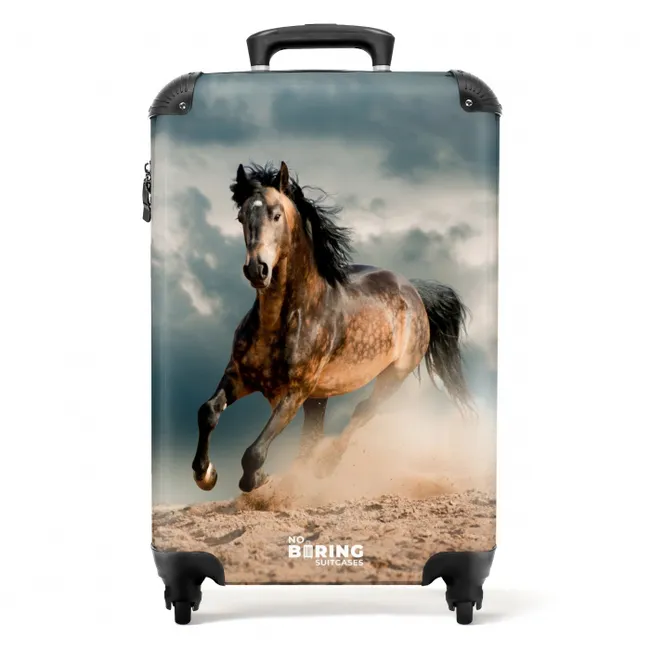 Valise -  Cheval marron courant