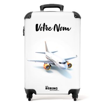 Avion sur fond blanc