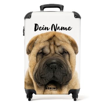 Chien au visage boudeur