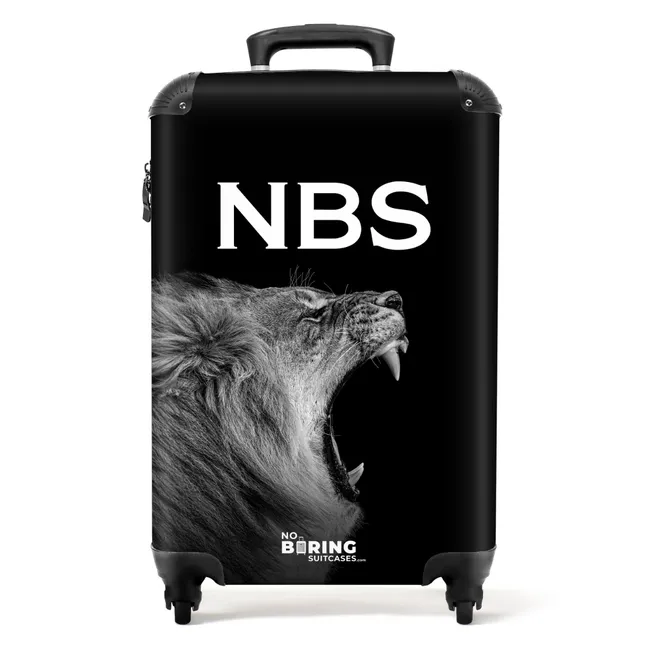 Valise -  Lion noir et blanc