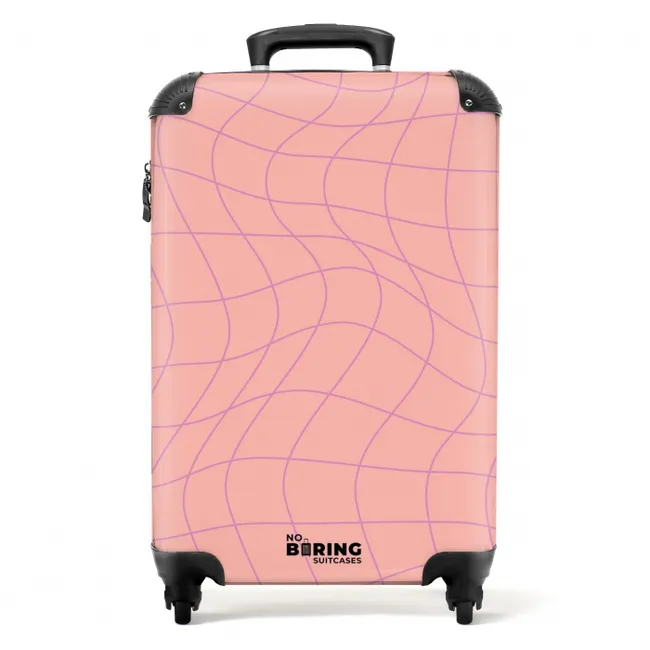 Valise -  Abstrait - Dessin au trait rose