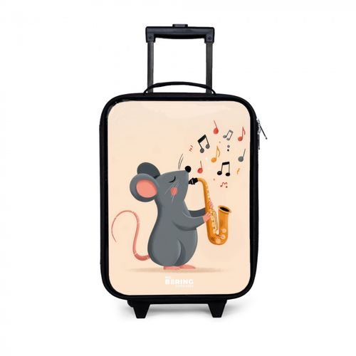 Souris grise avec saxophone