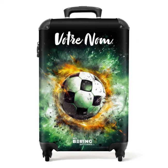 Valise avec nom – Le football en feu