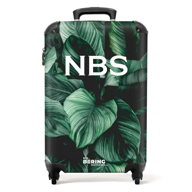 Valise -  Motif de feuilles de jungle