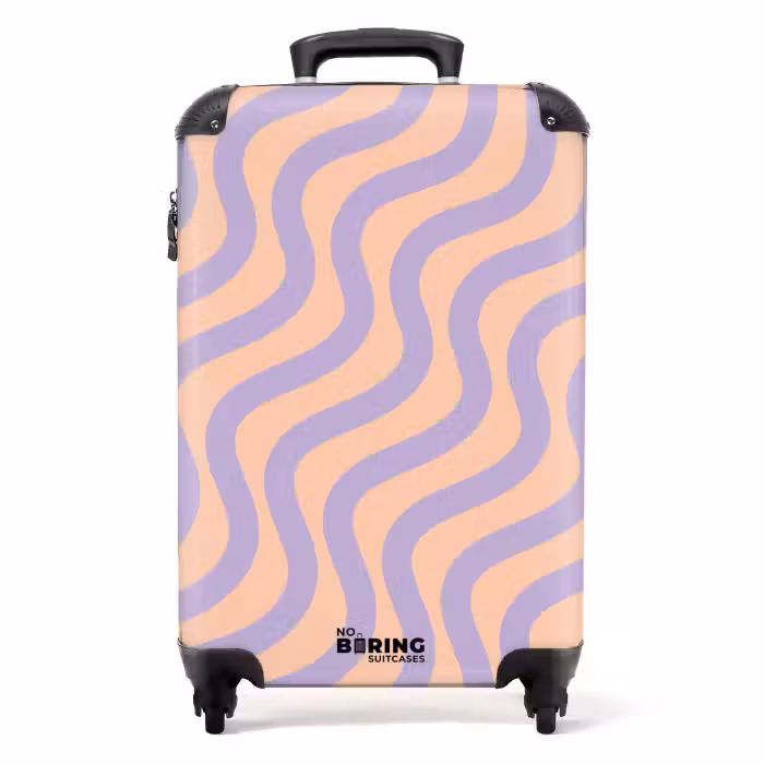 Valise - Abstrait - Dessin au trait violet