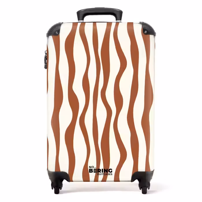 Valise - Abstrait - Marron art linéaire