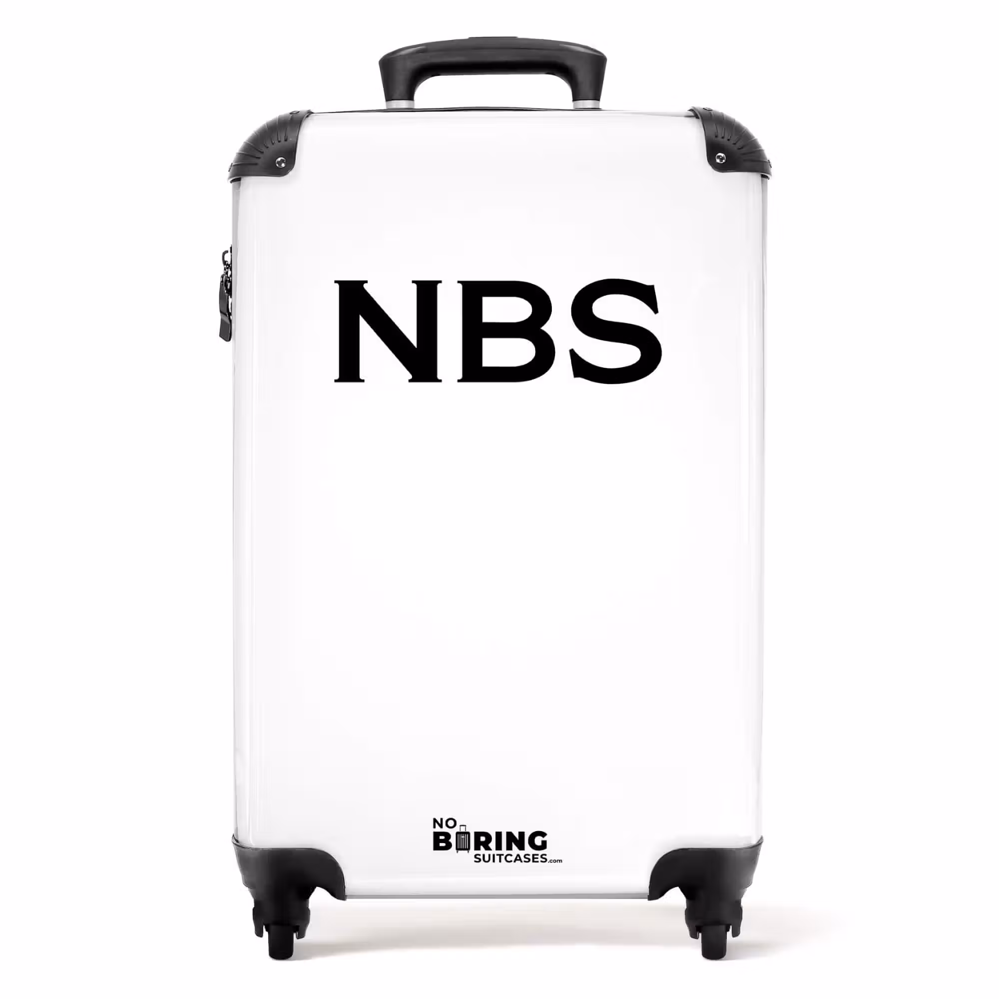 Valise -  Blanc avec lettres noires