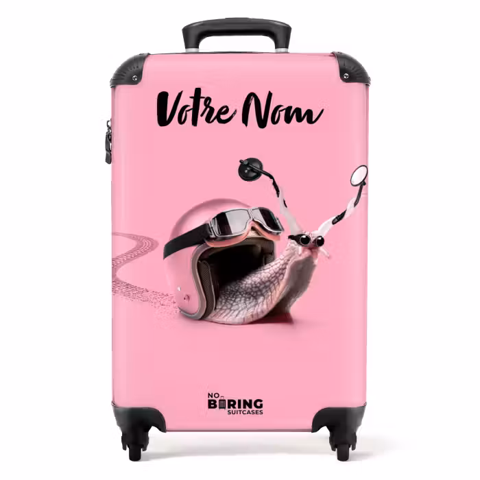 Valise avec nom - Escar-Go - Rose