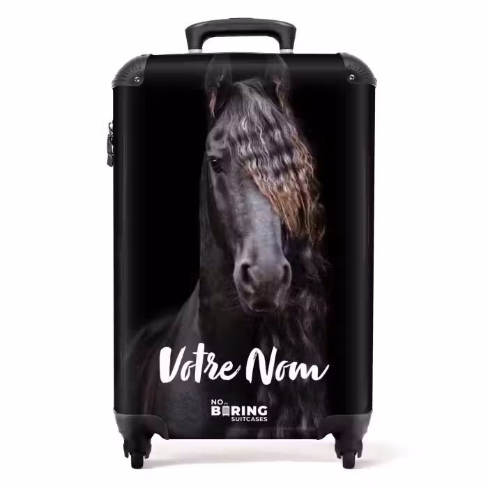 Valise avec nom - Étalon frison