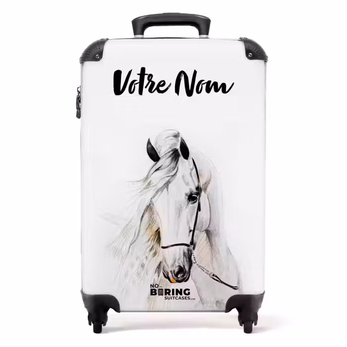 Valise avec nom - Flocon de neige