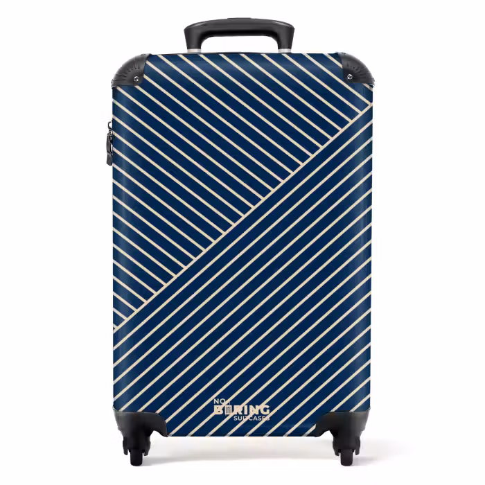 Valise - Dessin au trait moderne bleu