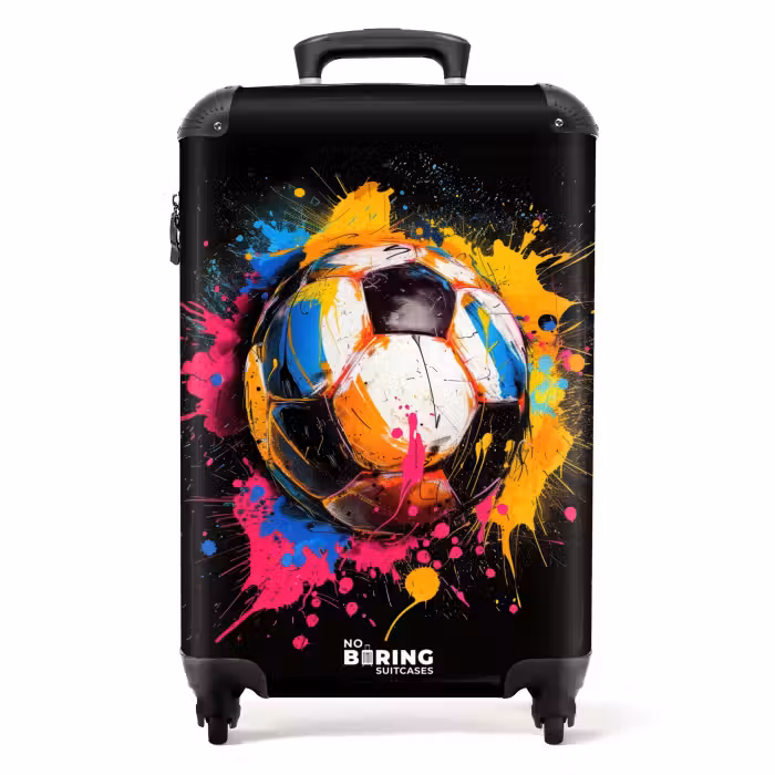 Valise - Football avec graffitis colorés