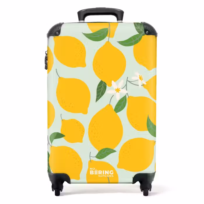 Valise - Fruits pastel - Citrons