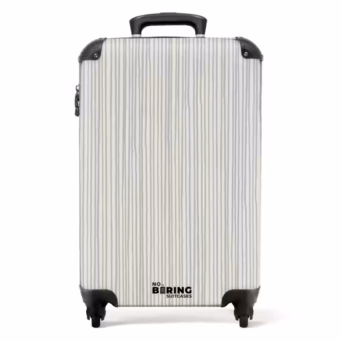 Valise - Bandes de peinture en bleu-gris