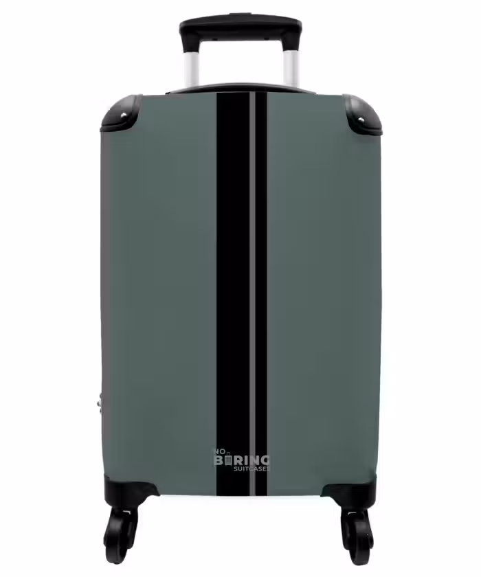 Valise - Fond vert avec double bande verticale