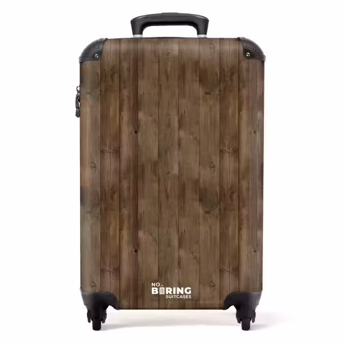 Valise - Planches verticales brunes avec structure en bois altérée par les intempéries