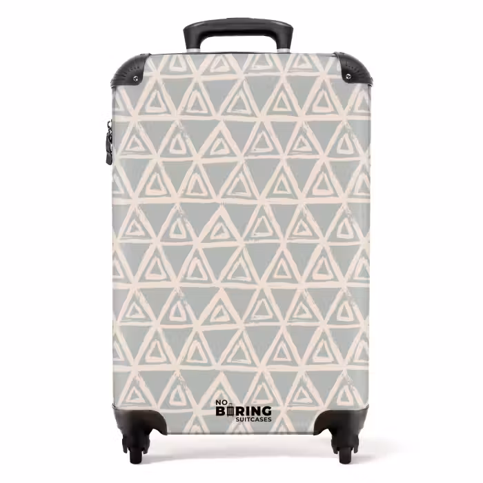 Valise - Structure triangulaire répétitive en pastel