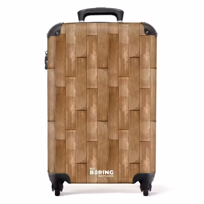 Valise - Texture des planches de bois brun clair