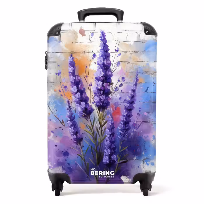 Valise - Lavande mauve dans le style graffiti