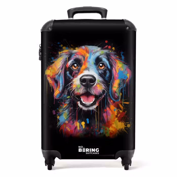 Valise - Le chien comme graffiti coloré
