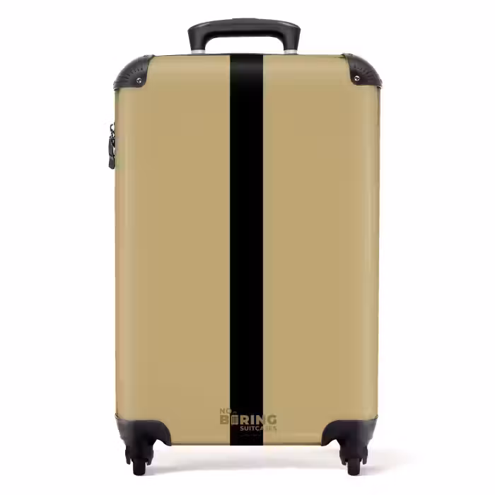 Valise - Minimal - Doré avec une bande noire