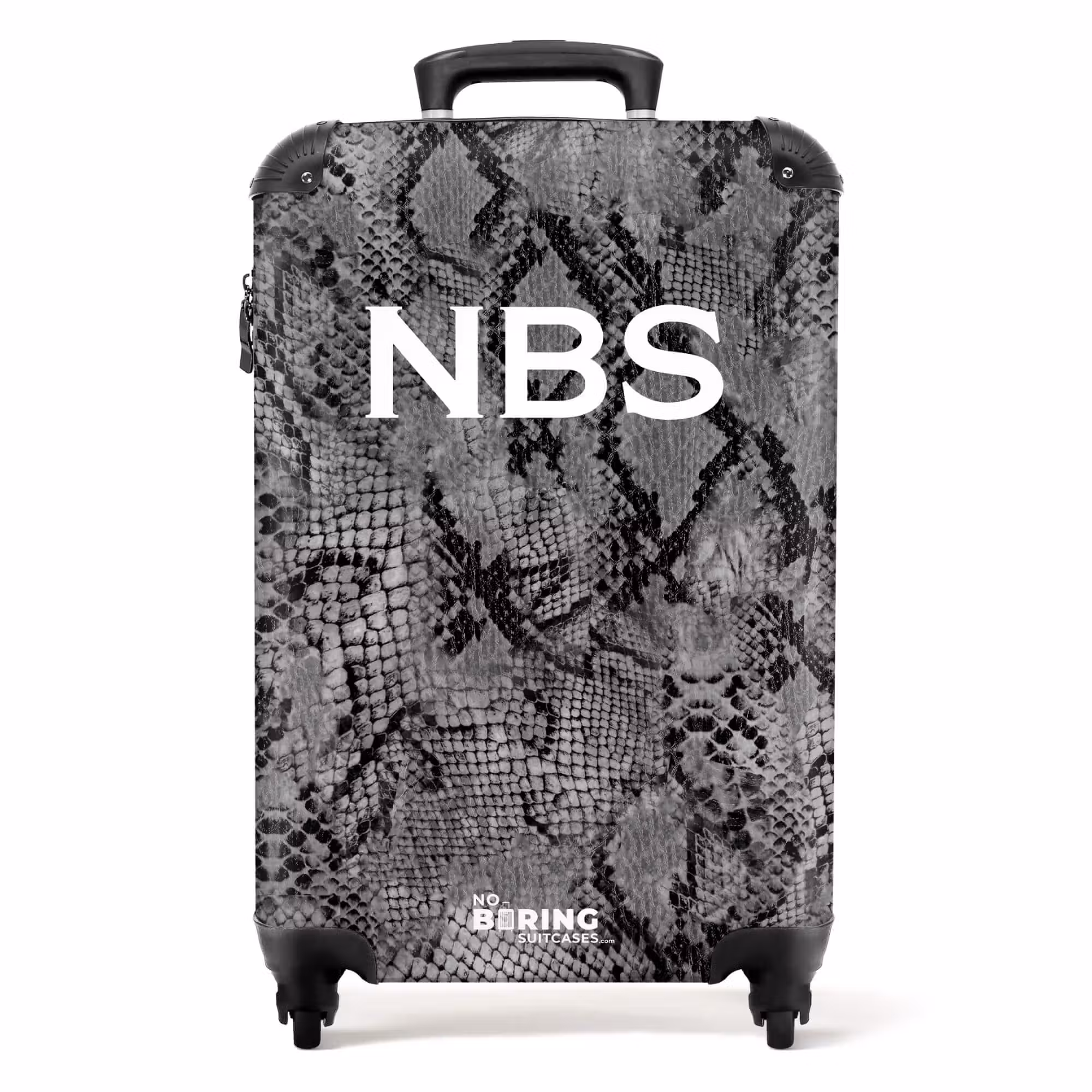 Valise -  Motif serpent gris