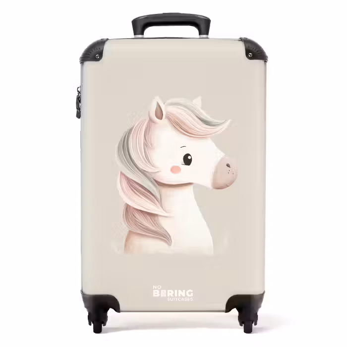 Valise - Licorne aux couleurs roses pastel
