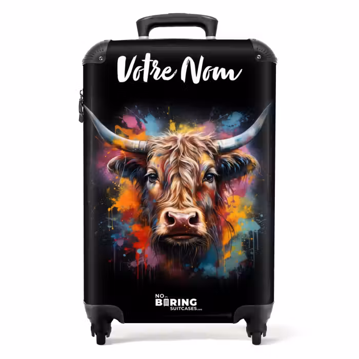 Valise avec nom - Le Highlander écossais comme art du graffiti