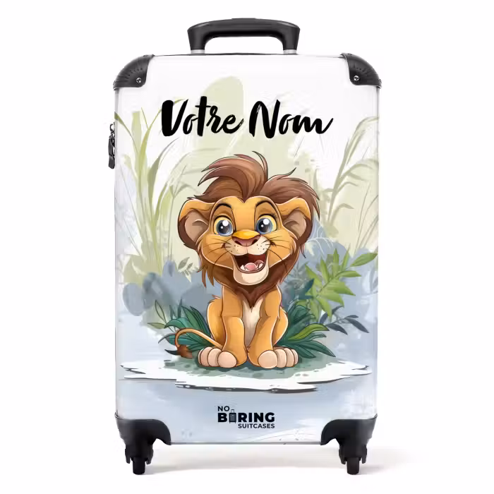 Valise avec nom - Lenny lion