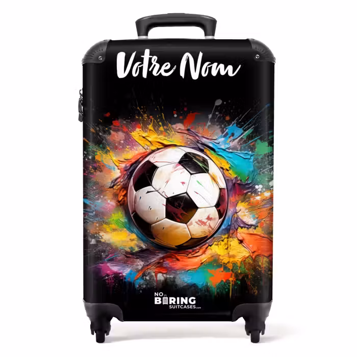 Valise avec nom - Paint blob Football