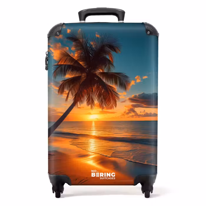 Valise - Palmier au coucher du soleil