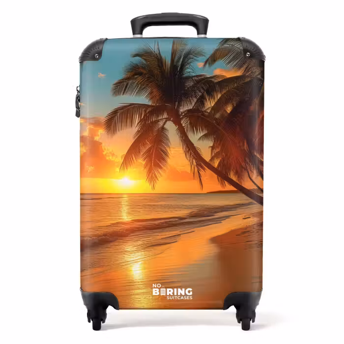 Valise - Palmiers sur une plage