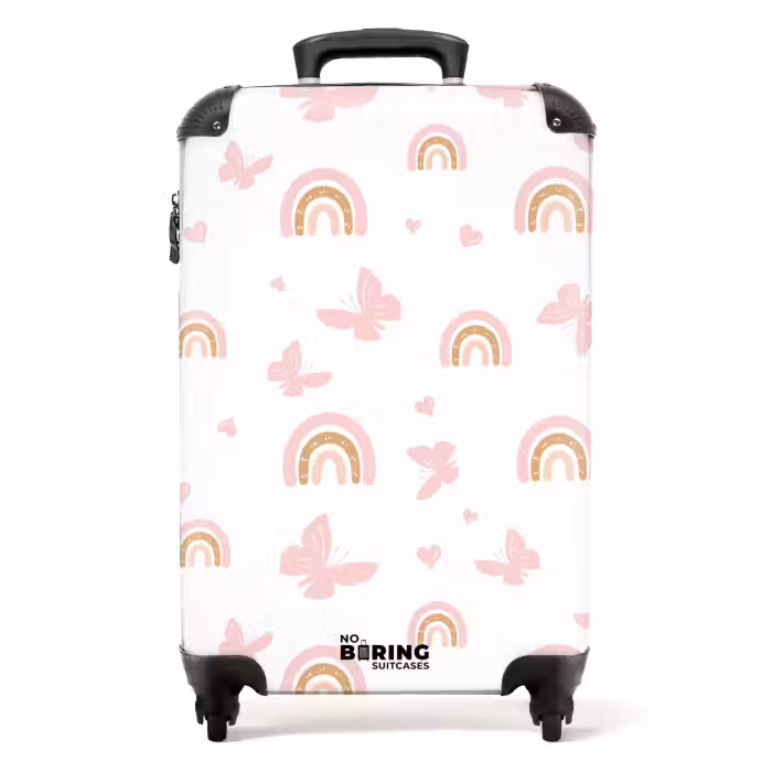 Valise - Papillons et arcs-en-ciel