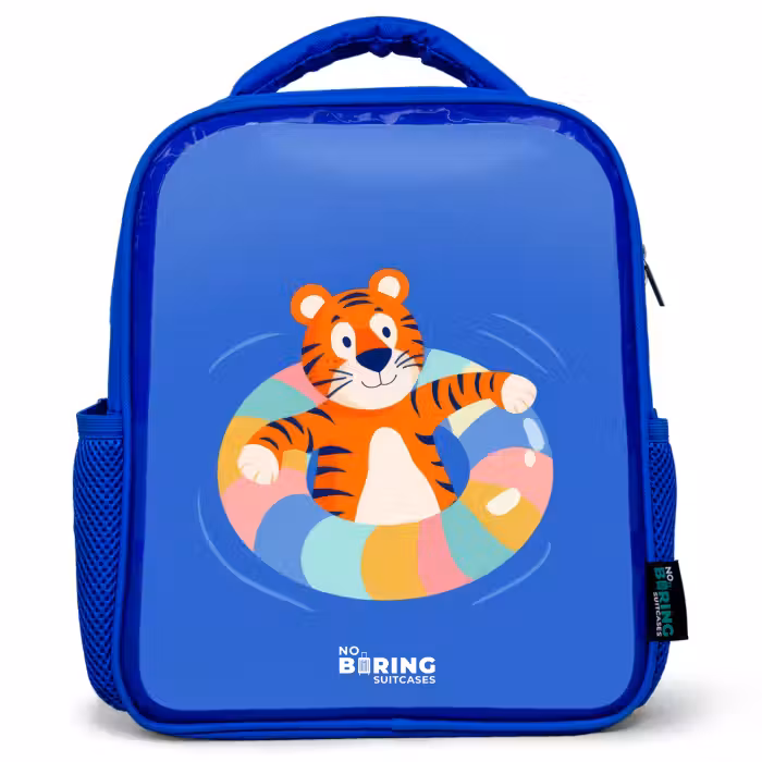 Sac à dos enfant - Bleu - Tigre - Bandeau de natation - Eau