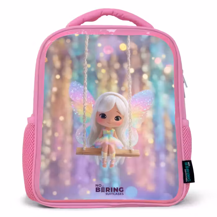 Enfant sac à dos - Rose - Fée - Elfe - Arc-en-ciel