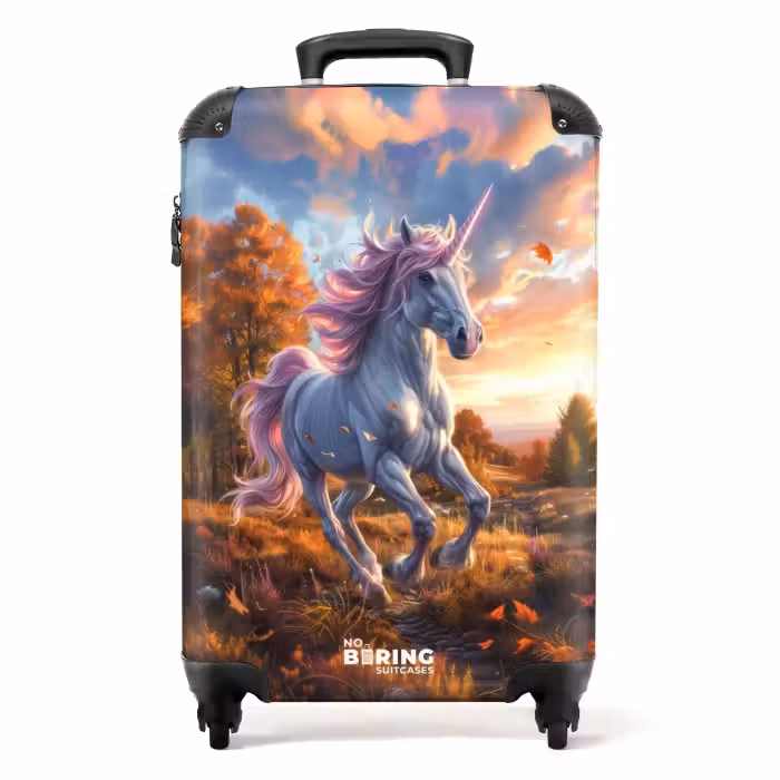 Valise - Licorne galopante dans le monde de l'automne