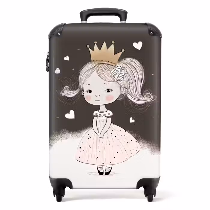 Valise - Princesse timide avec une fleur