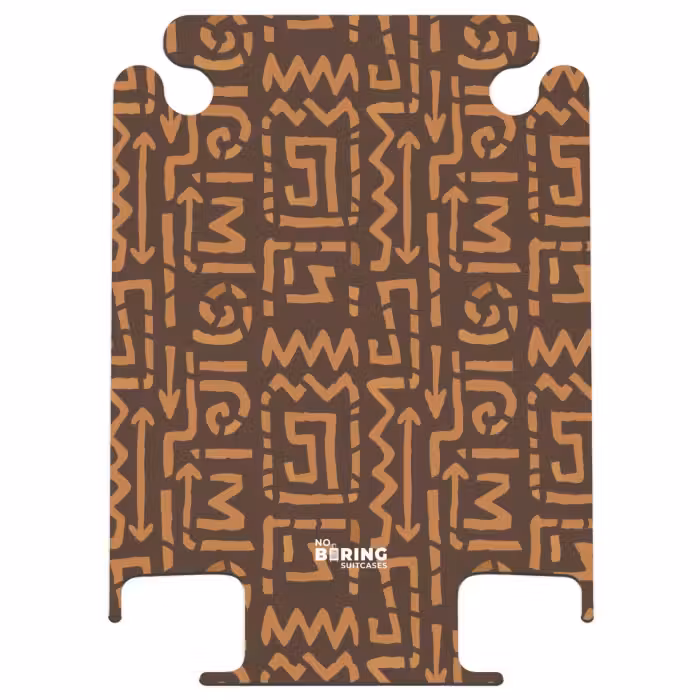 CaseSwap™ - Brun chocolat - Ethnique - Tribal - Symboles