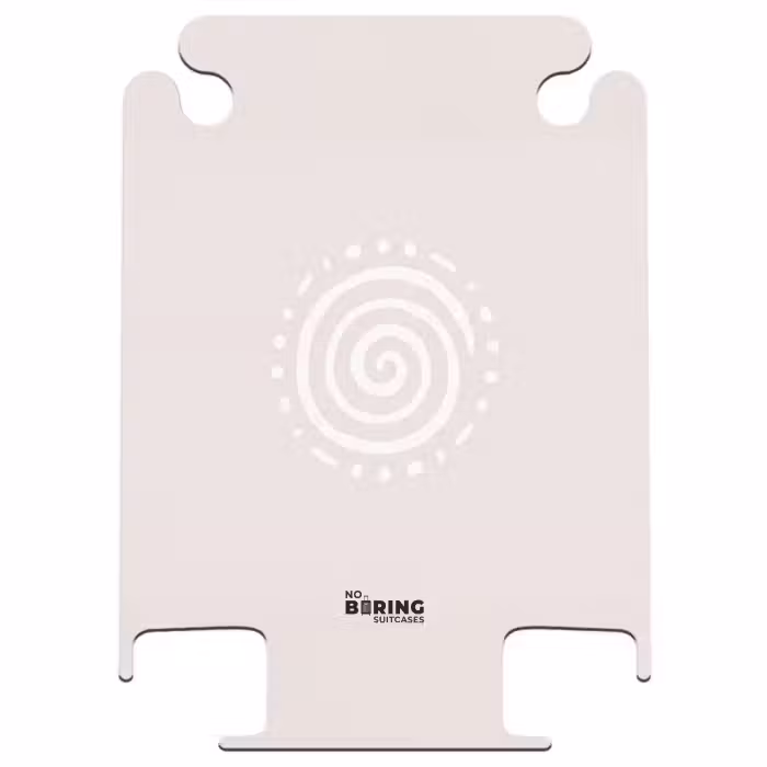 CaseSwap™ - Symbole - Spirale - Abstrait - Minimaliste - Beige