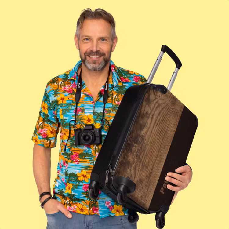 Valise - Bois, brun clair — 2