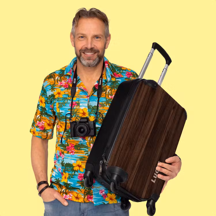 Valise - Bois, brun foncé — 2