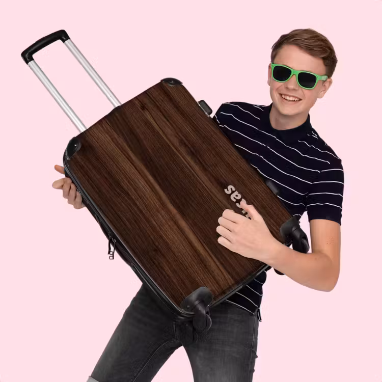 Valise - Bois, brun foncé — 4