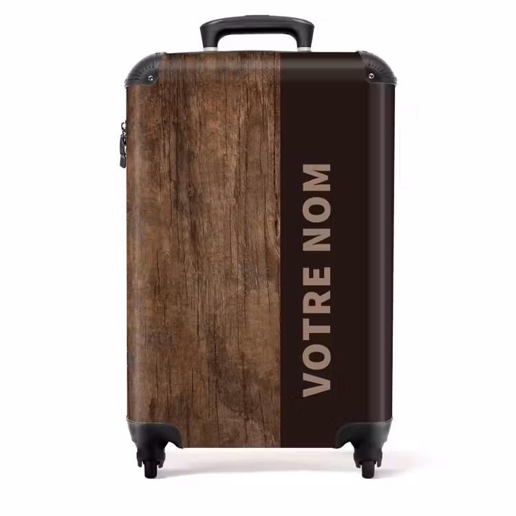 Valise -  Bois, brun moyen — 1
