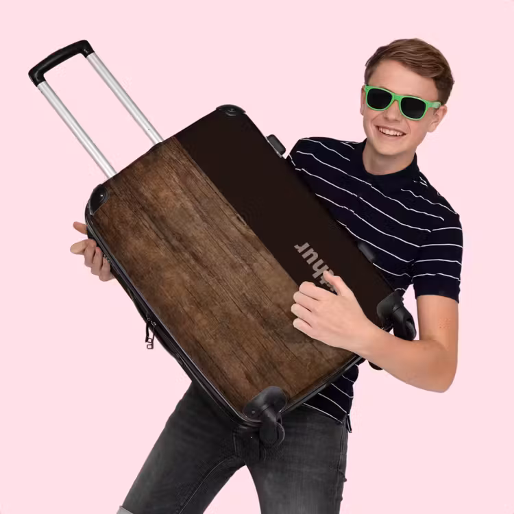 Valise -  Bois, brun moyen — 4