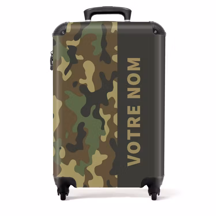 Valise - Camouflage vert avec couleur sable — 1