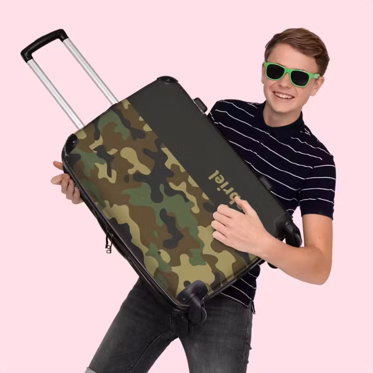 Valise - Camouflage vert avec couleur sable — 4