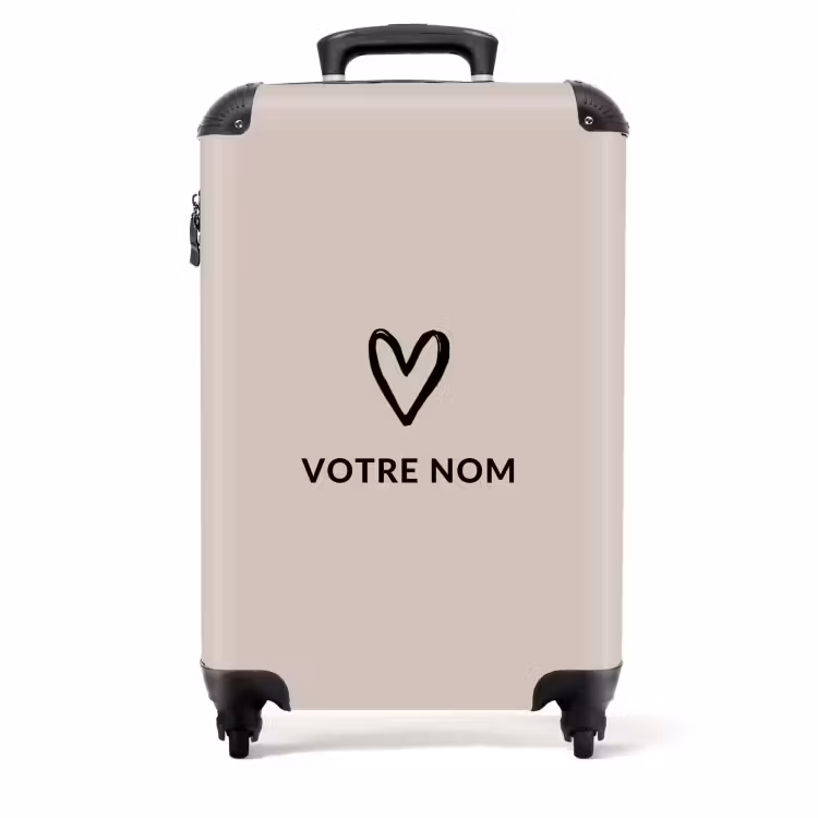 Valise - Cœur beige clair — 1