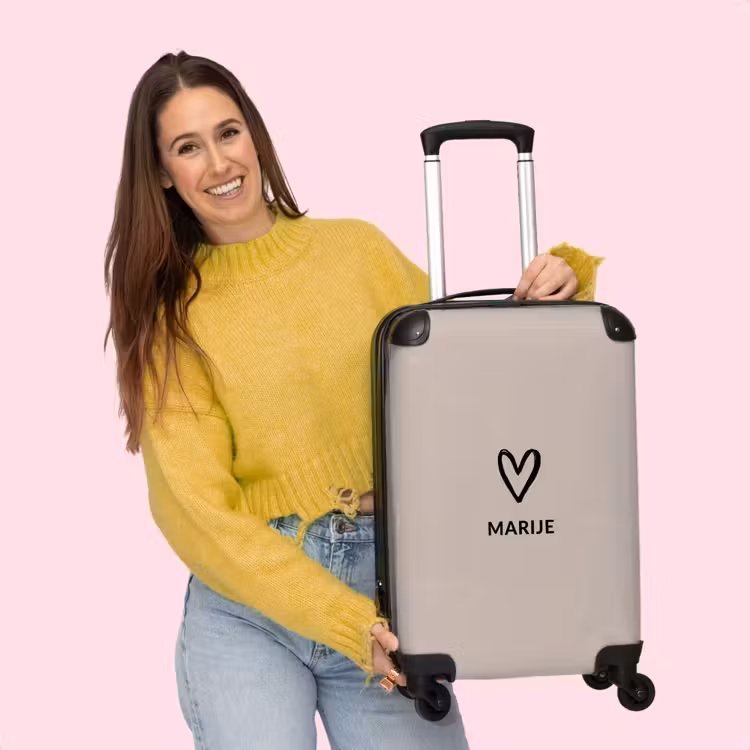 Valise - Cœur beige clair — 4